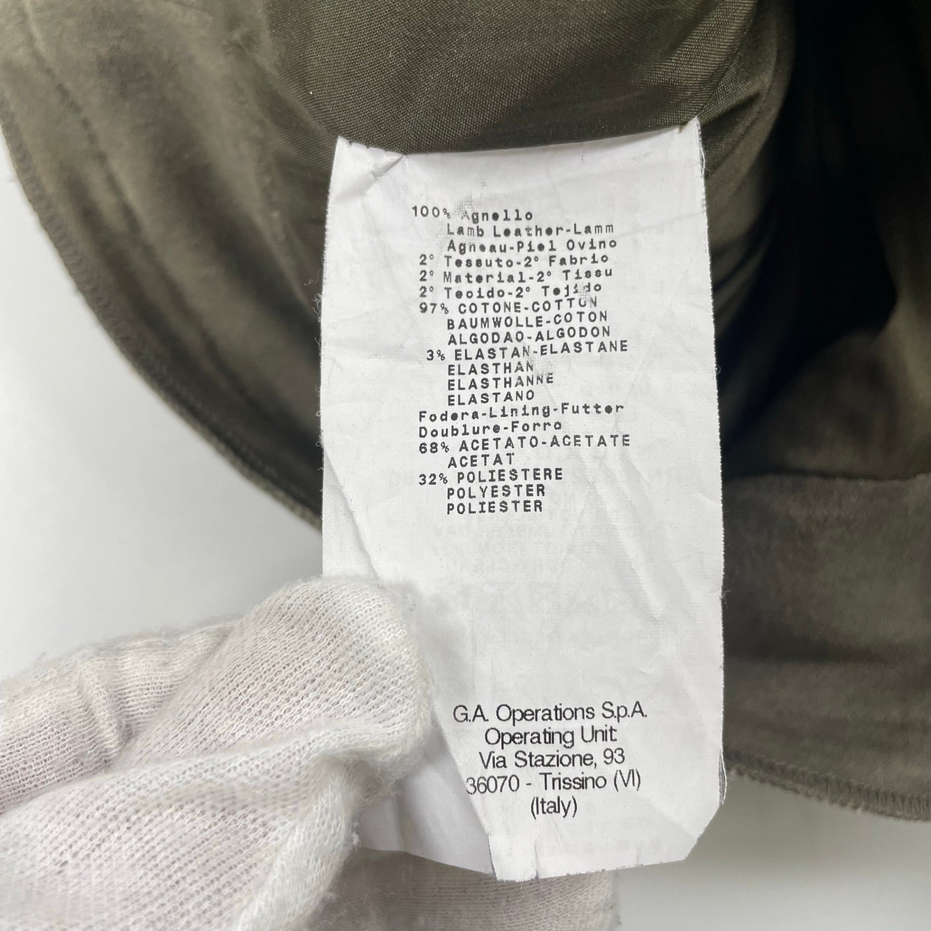 EMPORIO ARMANI エンポリオ アルマーニ / アーカイブ ラムスウェードレザーパンツ SIZE:48