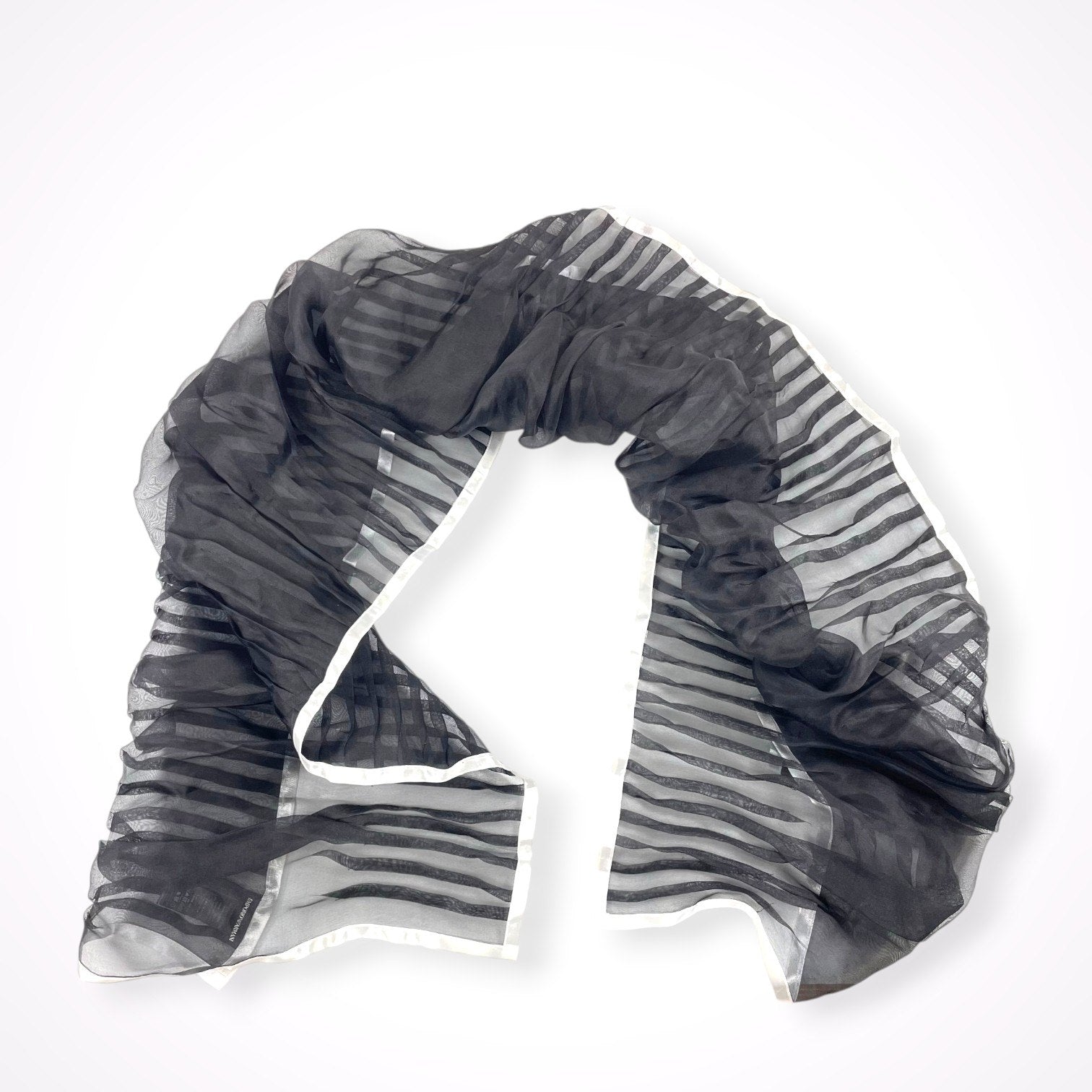 EMPORIO ARMANI / シルク×ヴィスコースMIXショール 参考定価：45,000程度