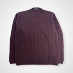 Paul Smith COLLECTION ポールスミスコレクション / コットンウールニット バーガンディ 参考定価：40,000程度 SIZE:L