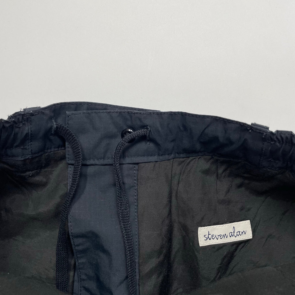 Steven Alan スティーブンアラン / PE RIP PUFF SUPER BAGGY TAPERED EASY PANTS ブラック 参考定価：24,000+tax
