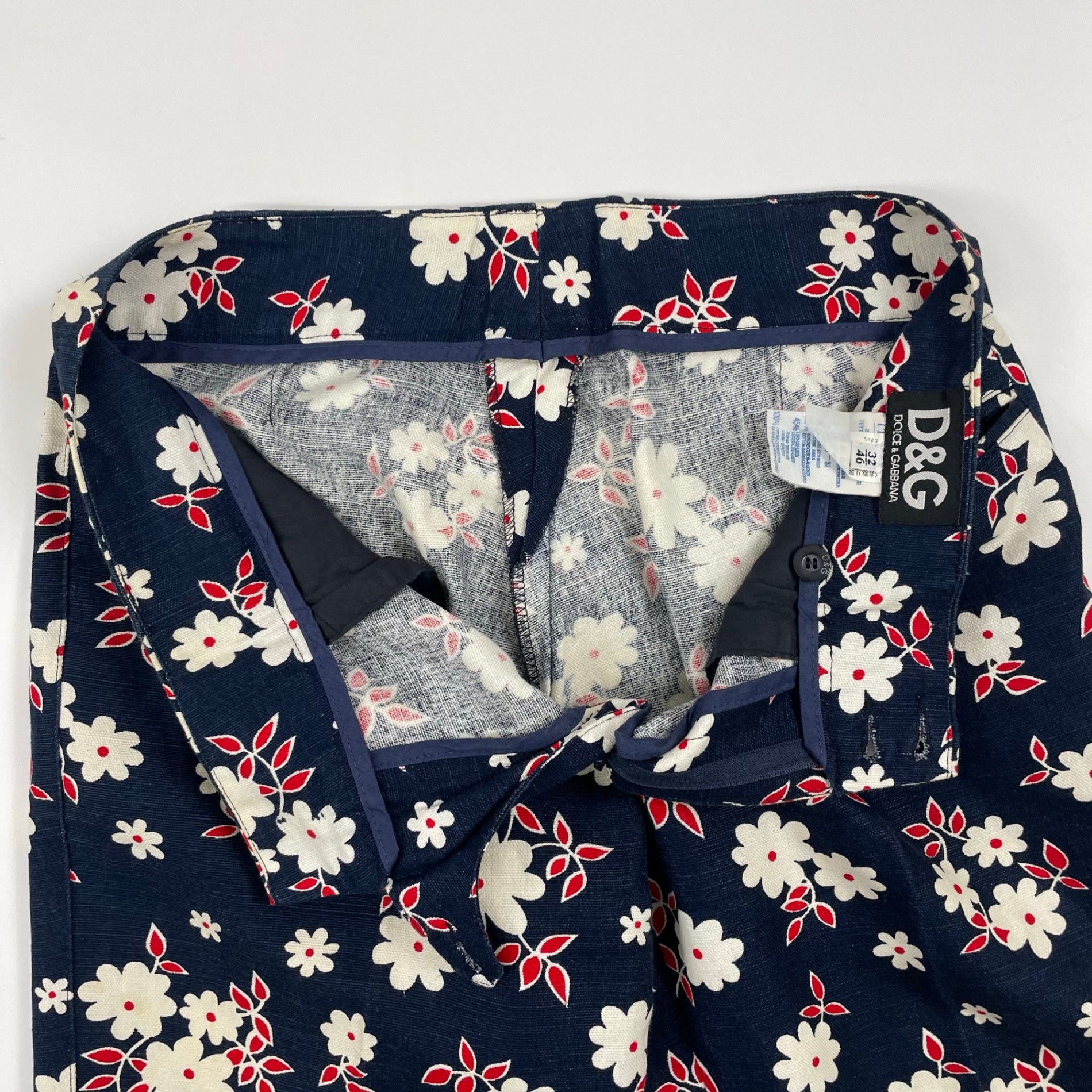 D＆G DOLCE&GABBANA / コットンリネンスラックス イタリア製 SIZE：32