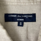 COMME des GARCONS HOMME / 08SS リネンミックスチェックシャツ 参考定価：40,000程度 SIZE:S