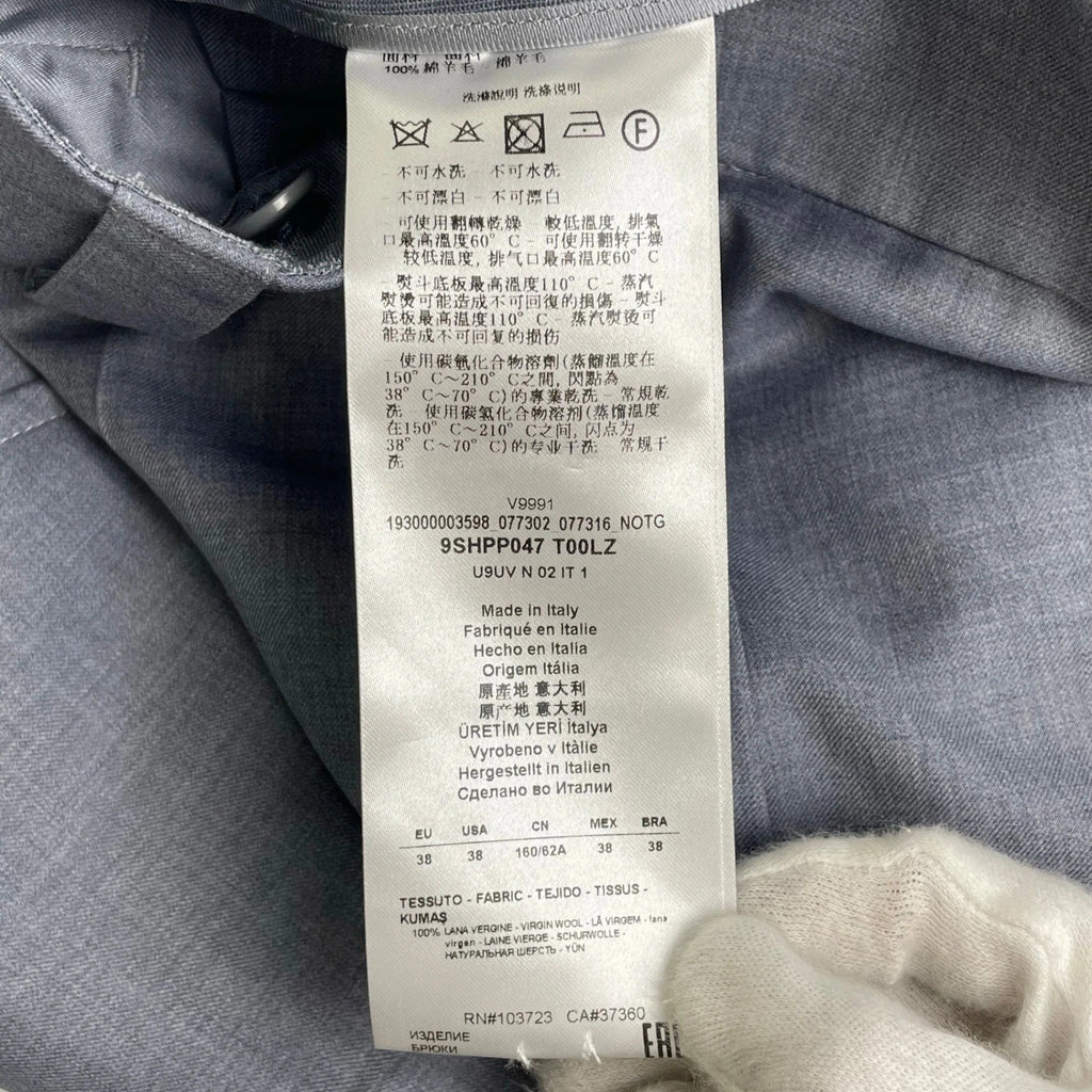 GIORGIO ARMANI ジョルジオ アルマーニ / Super150's スラックス ブルーグレー イタリア製 参考定価：150,000程度 SIZE：38(M程度)