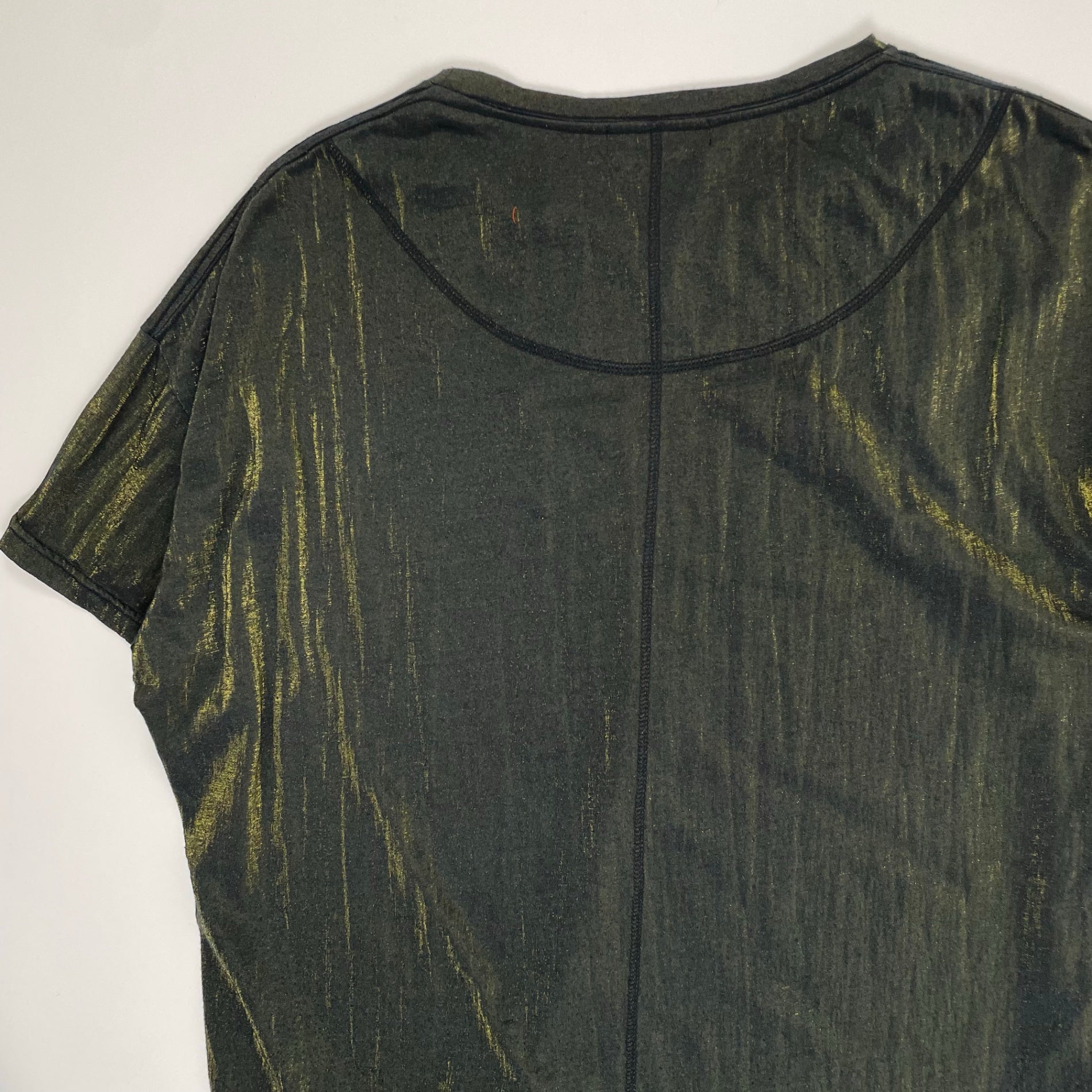 DIET BUTCHER SLIM SKIN ダイエットブッチャースリムスキン / ブラック×ゴールド オーバーサイズTEE 参考定価：12,000程度 SIZE：FREE