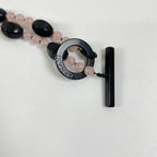 GIORGIO ARMANI / 2トーンストーンネックレス 箱付 参考定価：150,000程度