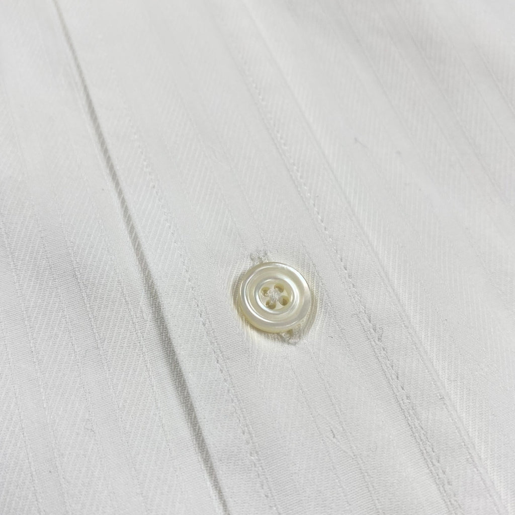 HERMES エルメス / ドビーストライプ シャツ セリエボタン MADE IN FRANCE SIZE:42(L程度)