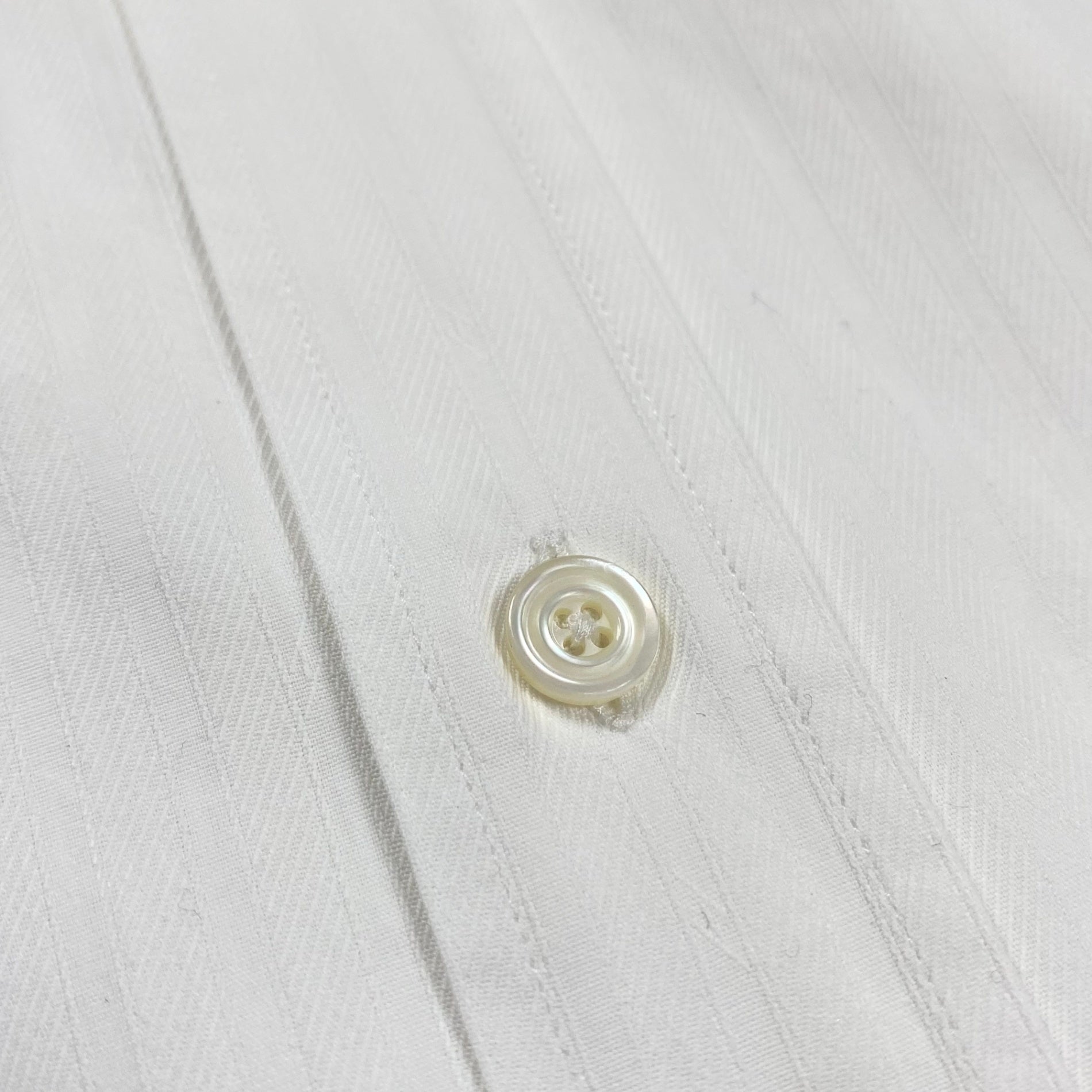 HERMES エルメス / ドビーストライプ シャツ セリエボタン MADE IN FRANCE SIZE:42(L程度)