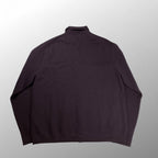【美品】 STRASBURGO ストラスブルゴ / ニットジャケット ダークパープル ST/2218027 参考定価：50,000程度 SIZE：L