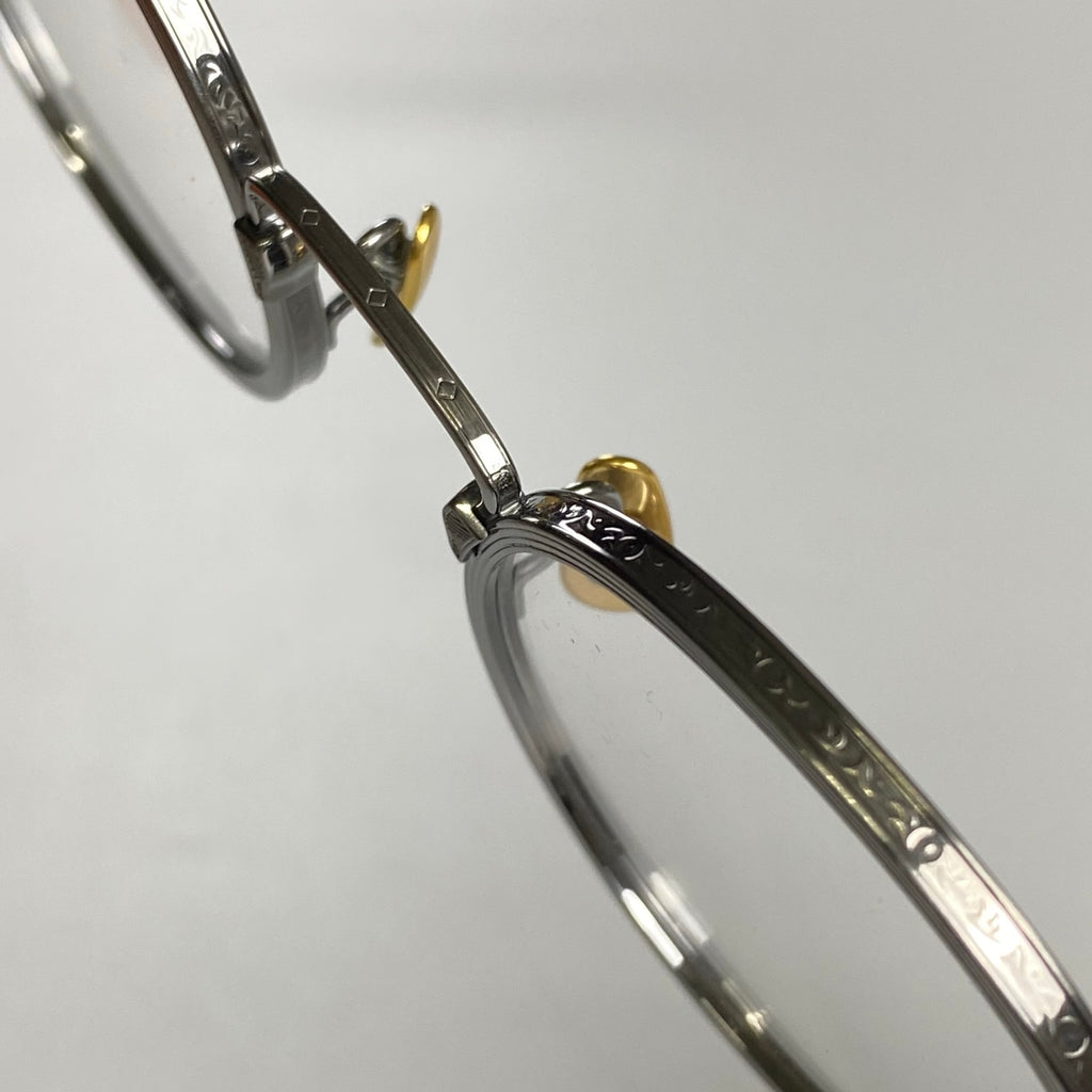 【極美品】金子眼鏡 / メタルラウンド KJ-50 度なしクリアレンズ 参考定価：50,000+tax