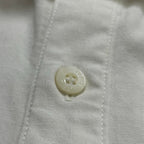 CELINE セリーヌ / 馬車刺繍ヴィンテージコットンシャツ ホワイト SIZE:L