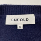 ENFOLD / スリットVネックオーバーシルエットセーター 参考定価：32,000程度 SIZE:36