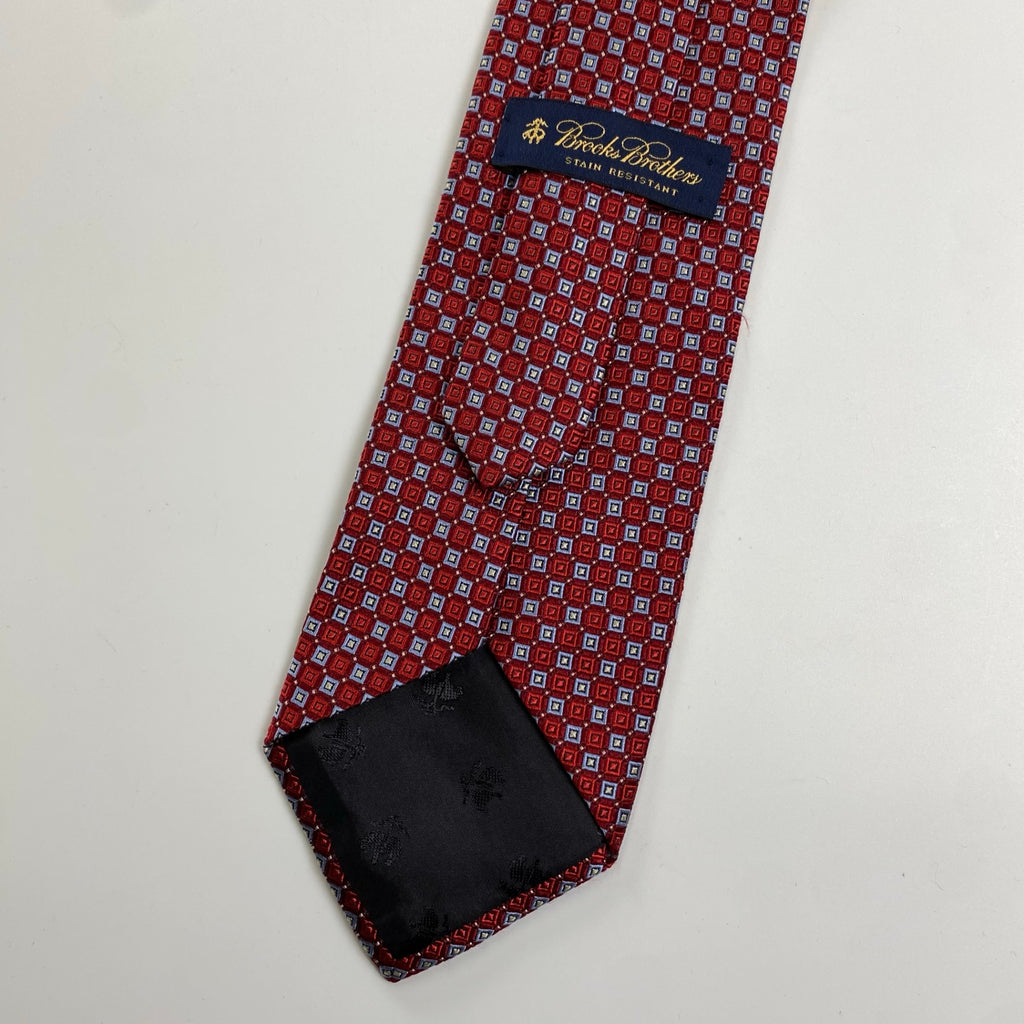 Brooks Brothers ブルックスブラザーズ / 総柄ネクタイ ピュアシルク MADE IN USA 大剣幅：9.5cm