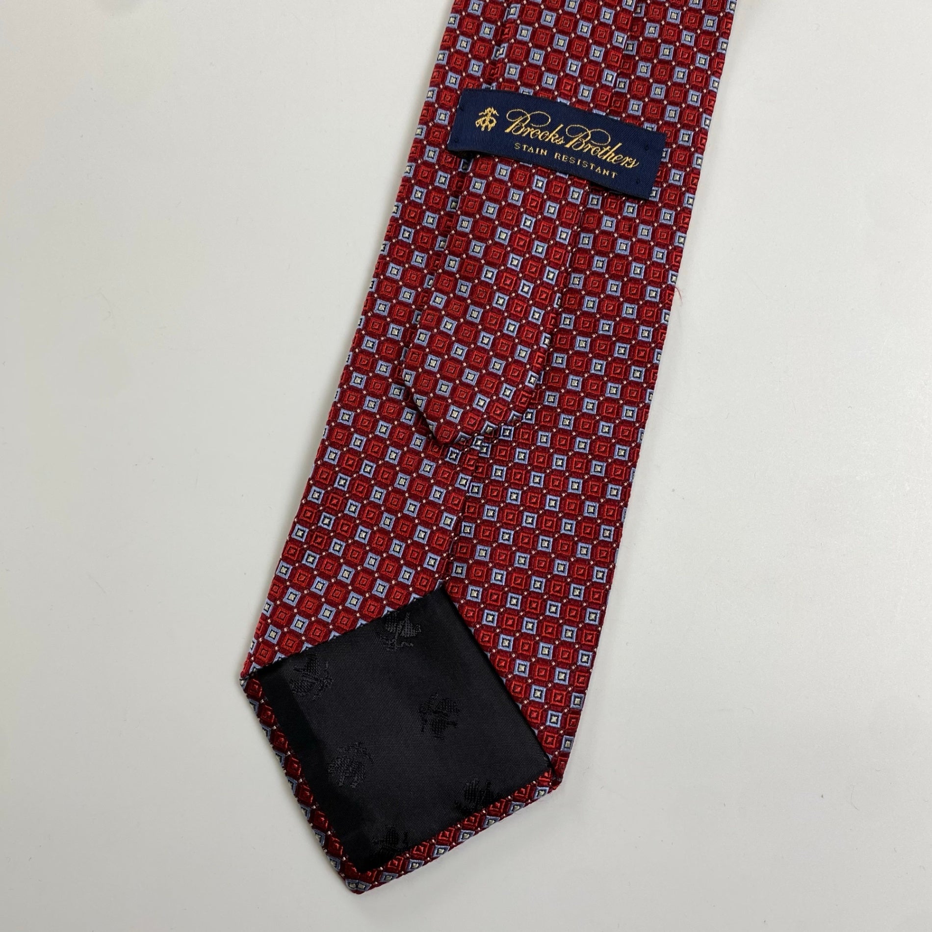 Brooks Brothers ブルックスブラザーズ / 総柄ネクタイ ピュアシルク MADE IN USA 大剣幅：9.5cm