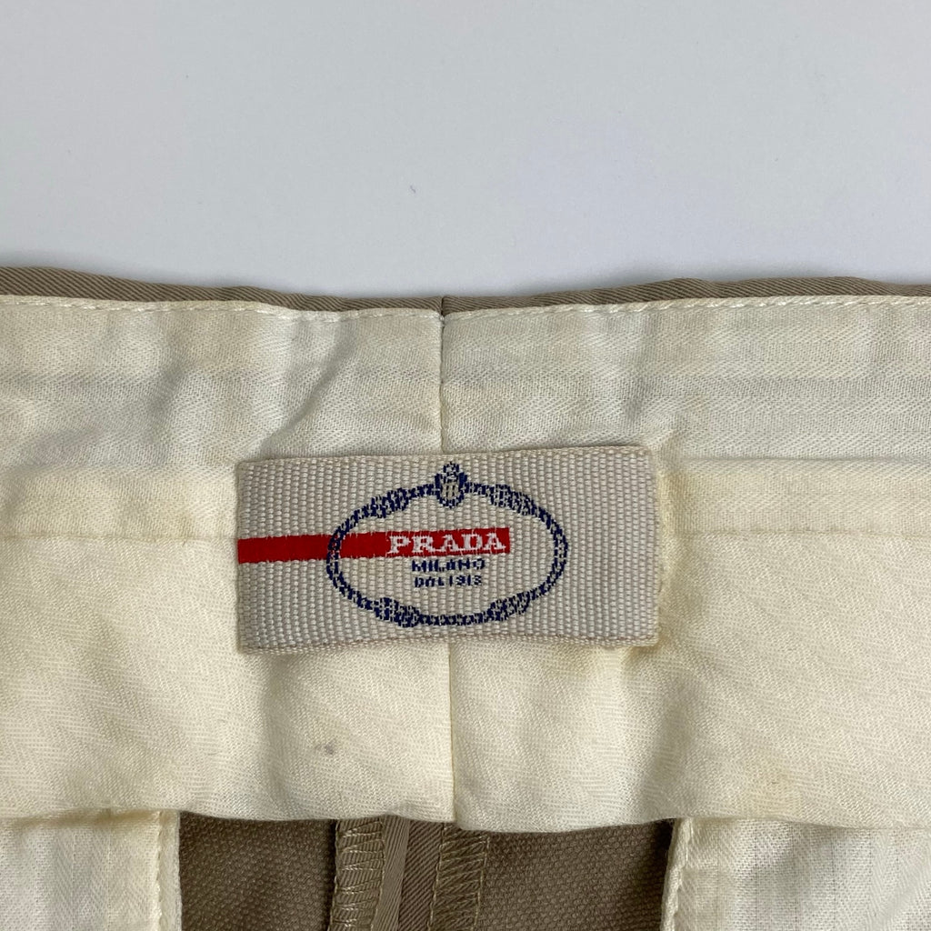 PRADA プラダ / テーパードスラックス ベージュ ポリエステル100％ SIZE:S