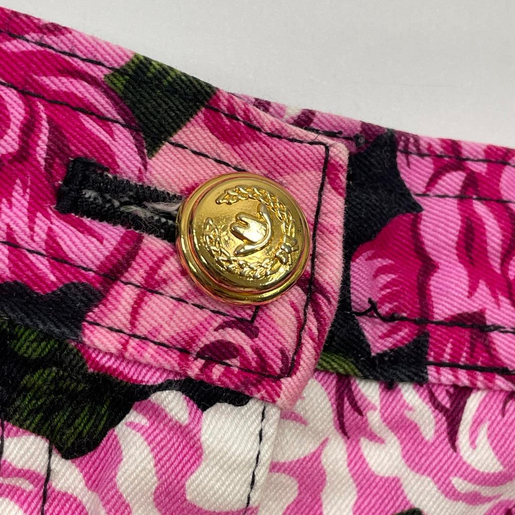 MOSCHINO モスキーノ / フラワーデニムスカート SIZE：9