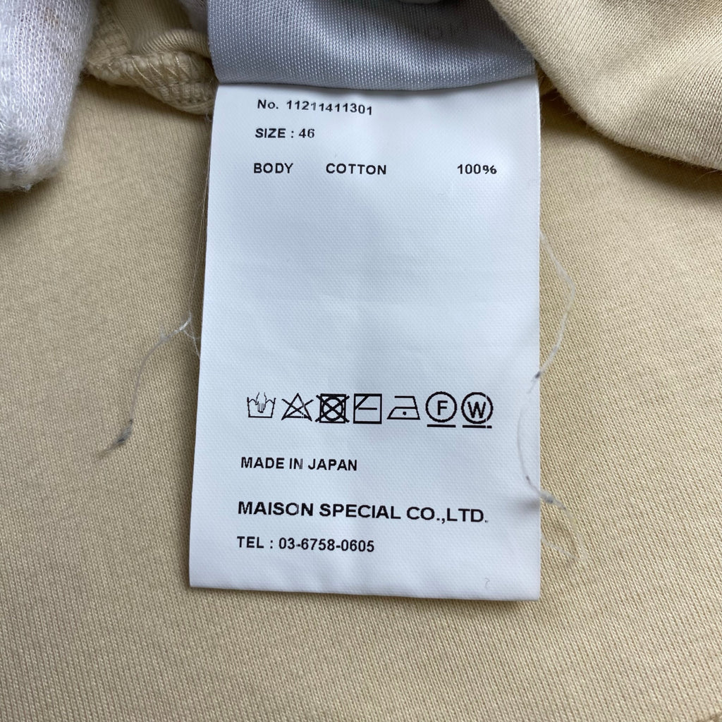 MAISON SPECIAL メゾンスぺシャル / LOTUSウルトラファインスムースプライムオーバーロングカットソー ベージュ SIZE:46(L程度)