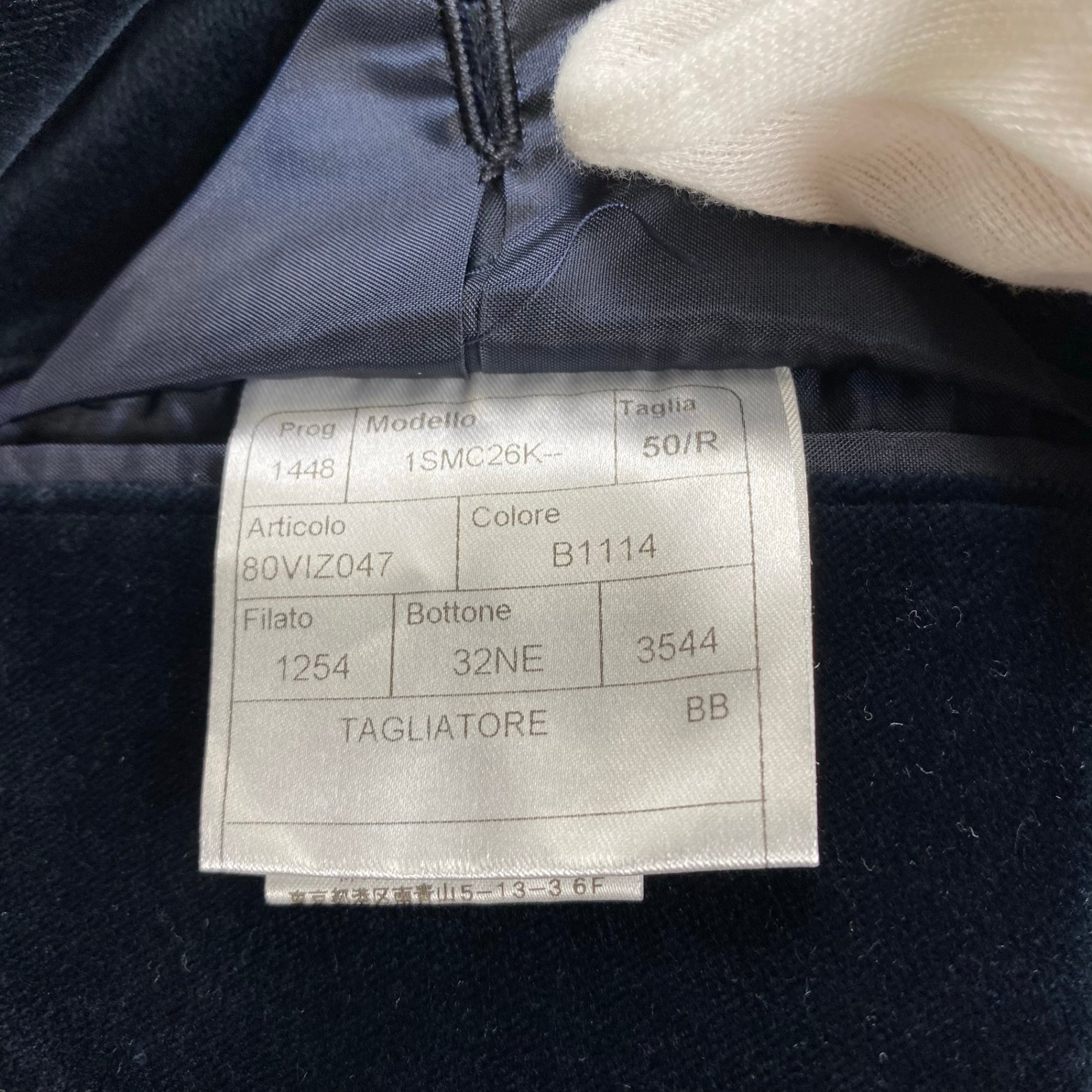 TAGLIATORE タリアトーレ / MONTECARLO ベロアジャケット ピークドラペル 参考定価：120,000程度 SIZE：50（L程度）