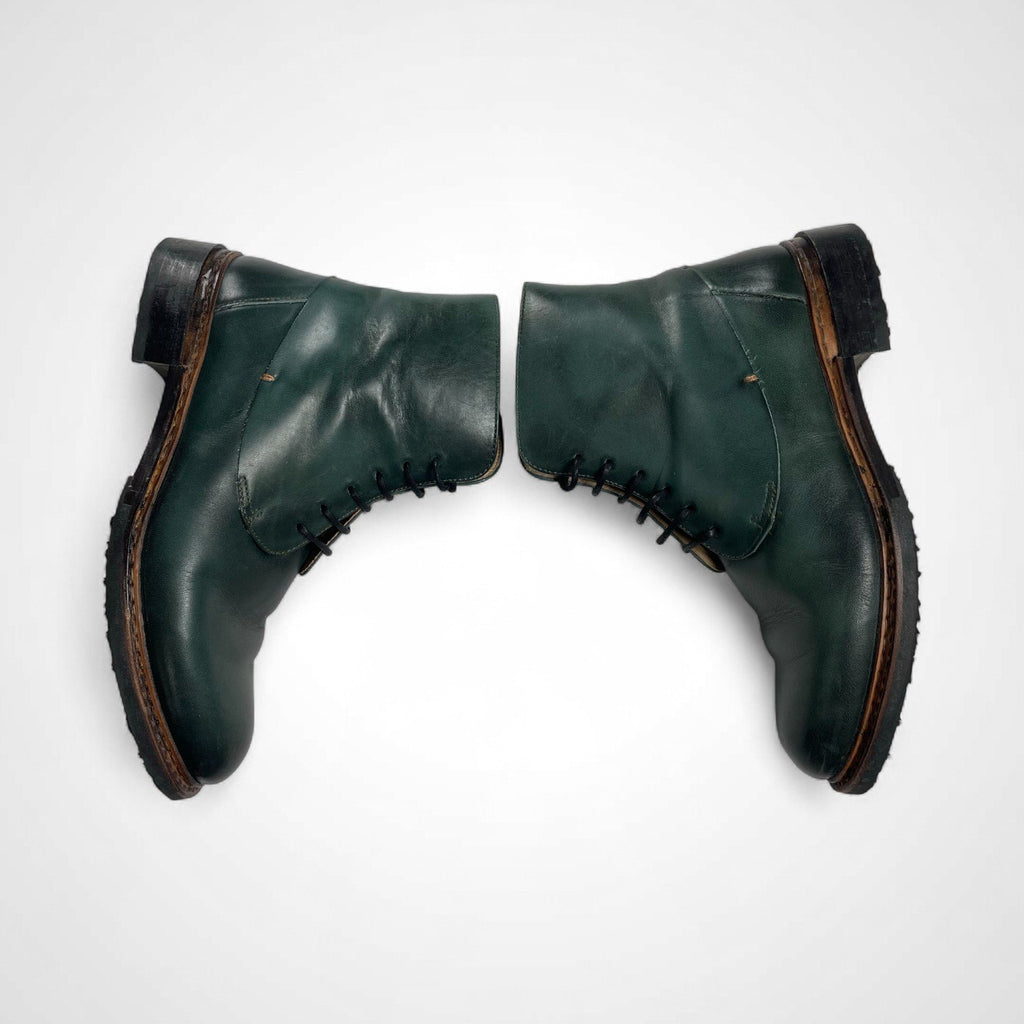 neosens ネオセンス / レザーショートブーツ グリーン 参考定価：30,000程度 SIZE：36