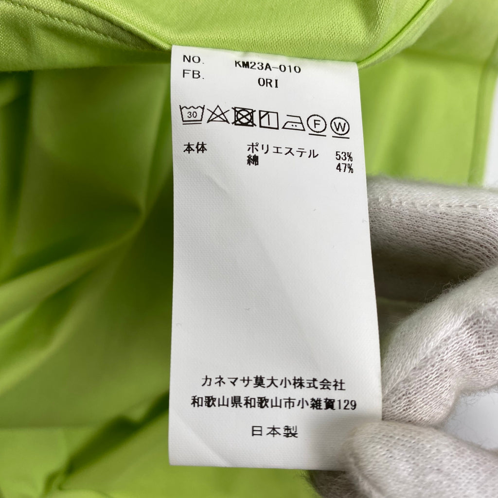 KANEMASA PHIL カネマサ フィル / ROYAL OX DRESS JERSEY SHIRT シャツ ライムグリーン 参考定価：25,000+tax SIZE：L