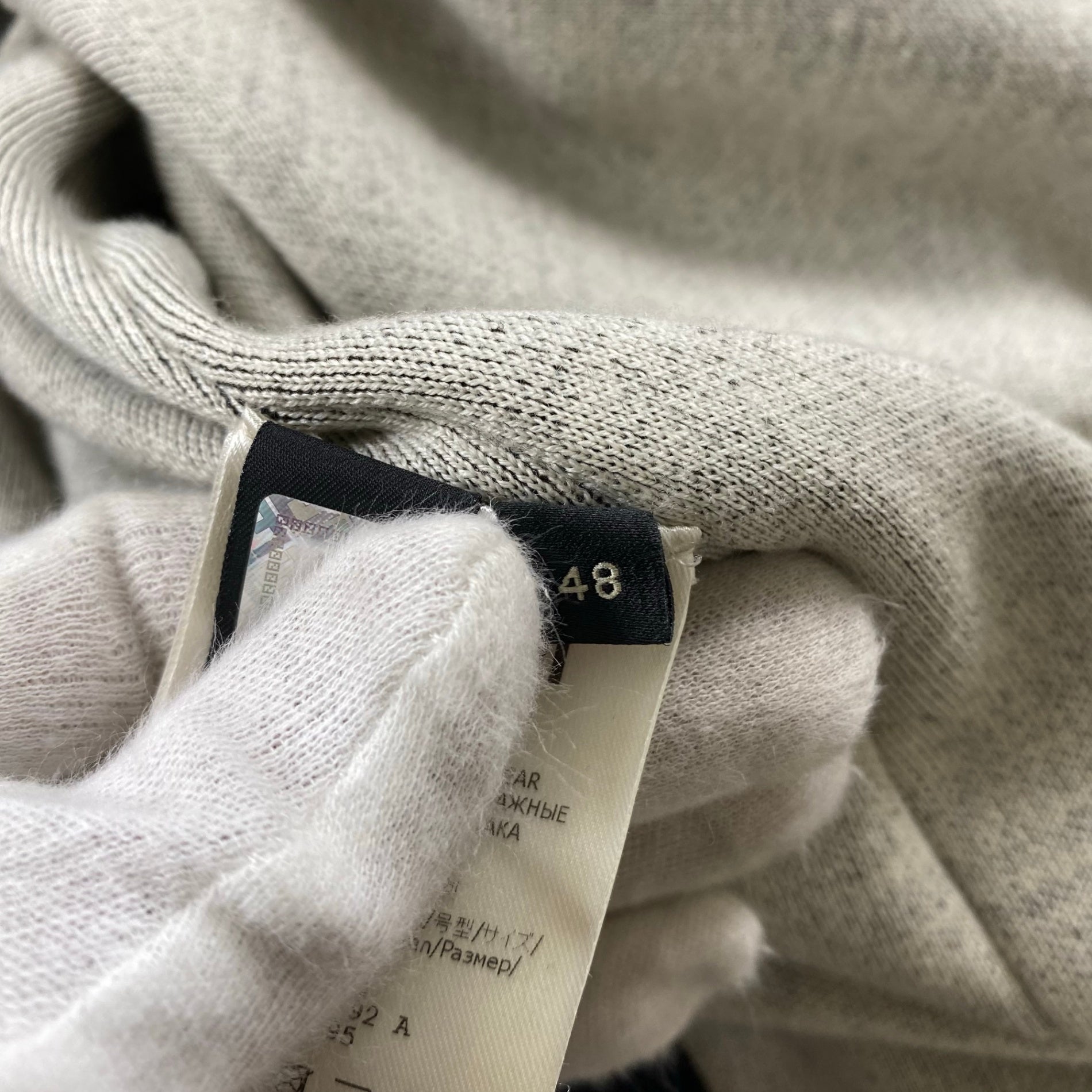 FENDI フェンディ / ニット バイカラー ジャガード ジャケット MADE IN ITALY SIZE:48（L程度）