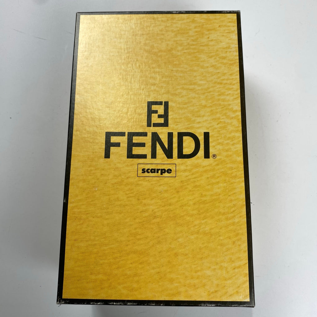 【訳アリ】 FENDI フェンディ / ズッカバックルサンダル チャンキーヒール ブラック SIZE:36(23cm程度)