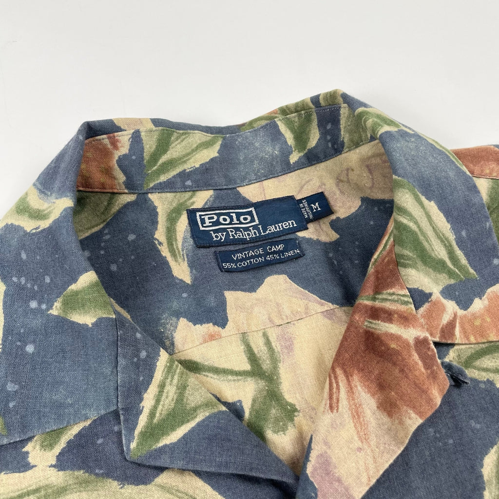Polo by Ralph Lauren / 90s 「VINTAGE CAMP」 オープンカラーシャツ SIZE:M
