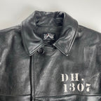 Dress hippy ドレスヒッピー / Leather Pea Coat ダブルブレストレザージャケット 参考定価：65,000程度 SIZE:S