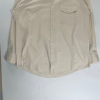 GIORGIO ARMANI LE COLLEZIONI ジョルジオアルマーニ / 80s ヴィンテージシャツ ホワイト×ベージュ SIZE：15 1/2