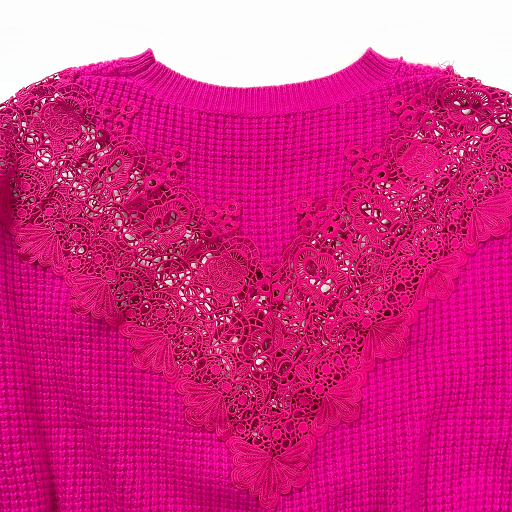 Hysteric Glamour ヒステリックグラマー / BEAR LACEワッフル編 プルオーバー 参考定価：29,800+tax SIZE：FREE