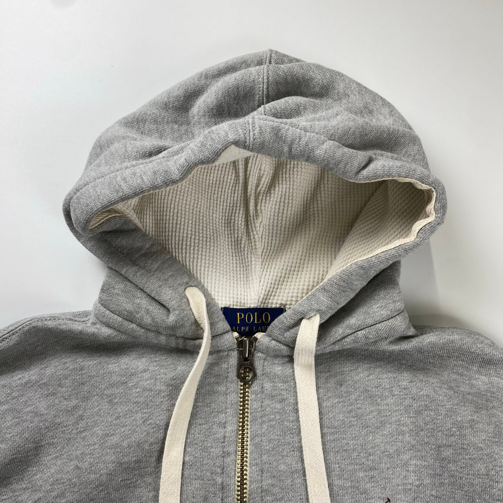 POLO RALPH LAUREN ポロラルフローレン / ジップアップパーカー フードサーマル ポニー刺繍 SIZE：S