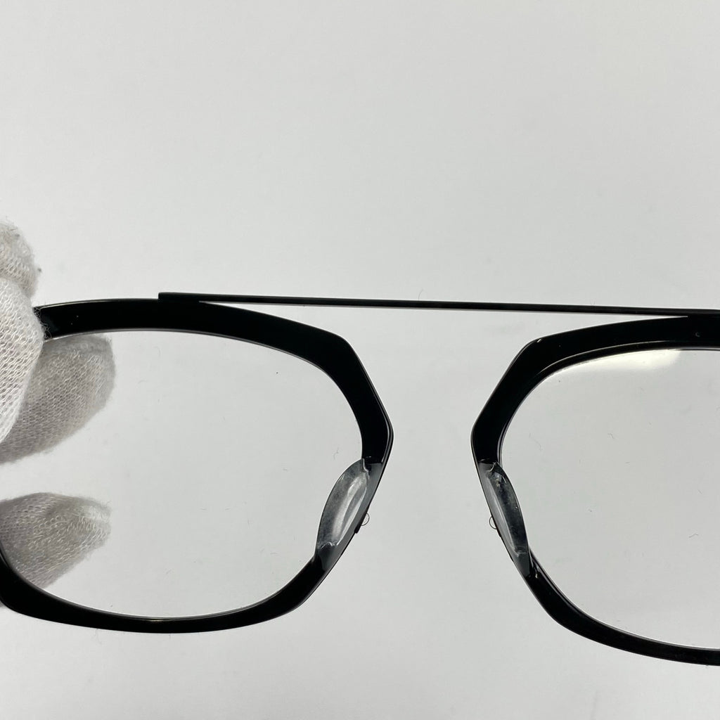 【極美品】 ISSEY MIYAKE × 金子眼鏡 / HEXAGON-S アイウェア 度なしクリアレンズ SIZE：52□17