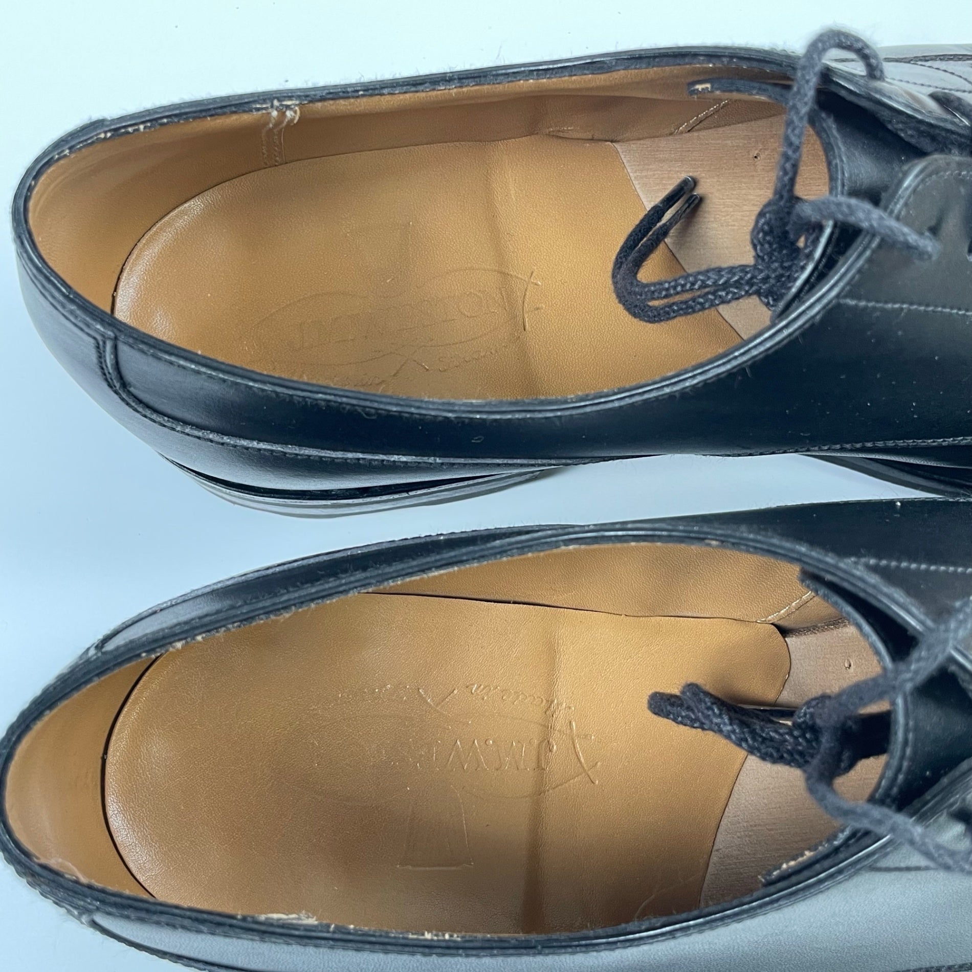 J.M.WESTON ジェイエムウエストン / 「GOLF」 DERBY SHOES ボックスカーフ ブラック 参考定価：160,000+tax SIZE：7/E(27cm程度)