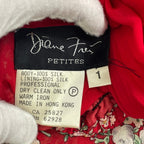 Diane Freis PETITES / 8-90s ヴィンテージシルクセットアップ SIZE:1