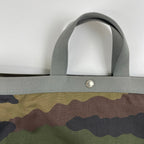 Herve Chaplier エルベ シャプリエ / 迷彩柄舟型トート 725W 参考定価：44,800+tax SIZE:Lサイズ 29cm×49cm