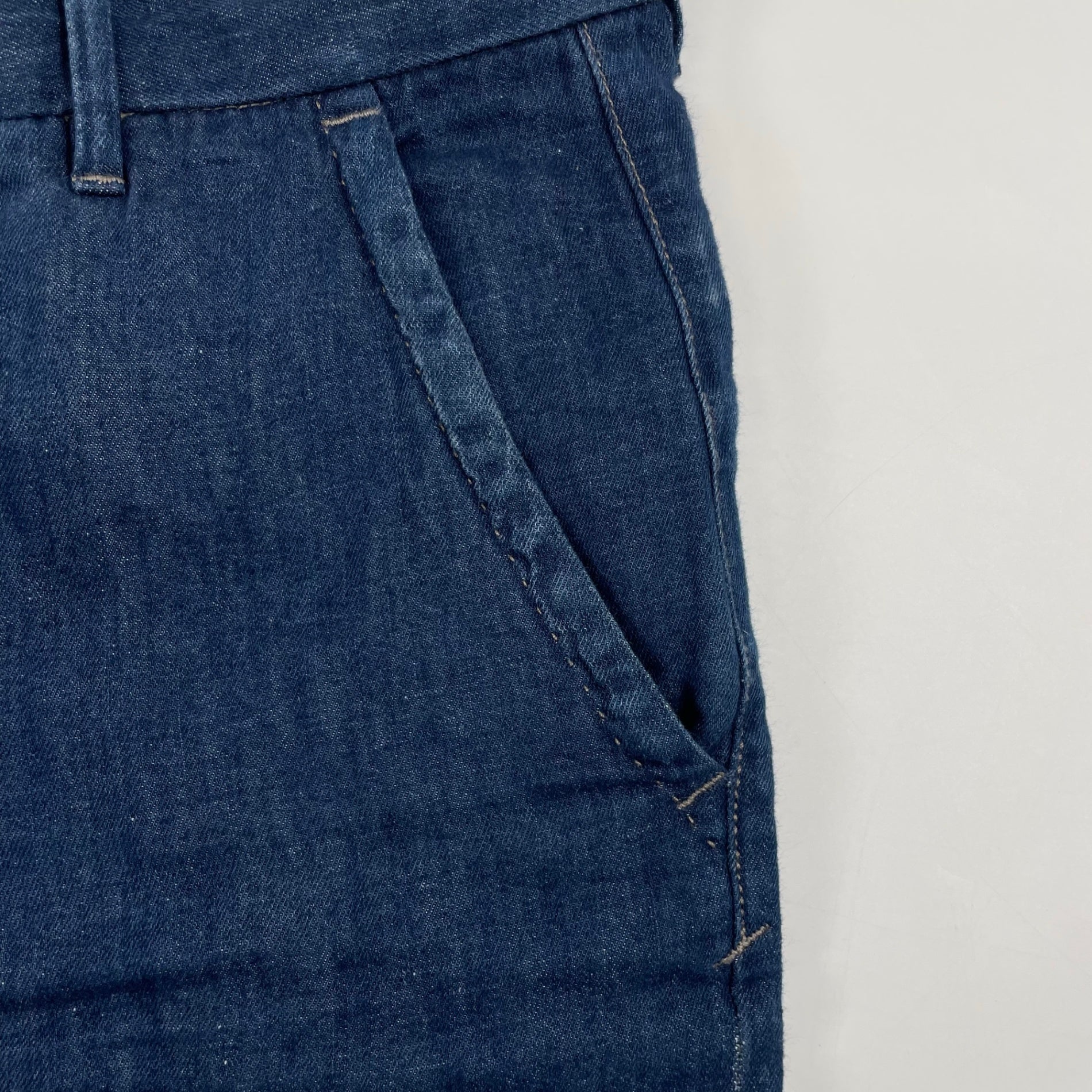 CARE LABEL ケアレーベル / コットンリネンデニムパンツ 参考定価：48,000程度 イタリア製 SIZE:31