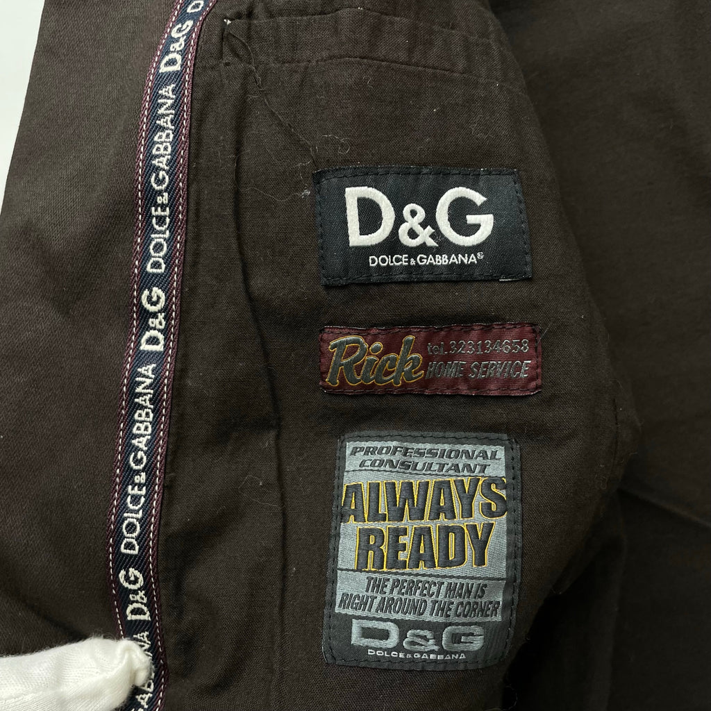 D&G DOLCE & GABBANA / アーカイブコットンジャケット 参考定価：100,000程度 SIZE:48