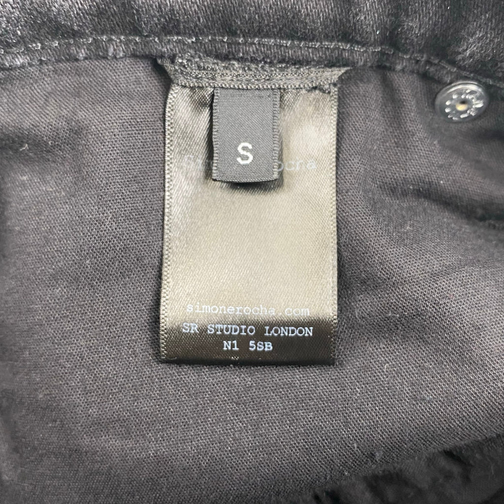 Simone Rocha シモーン ロシャ / Embellished Straight Workwear Denim ダブルニー デニム DOVER STREET取扱い 参考定価：110,000程度 SIZE：S