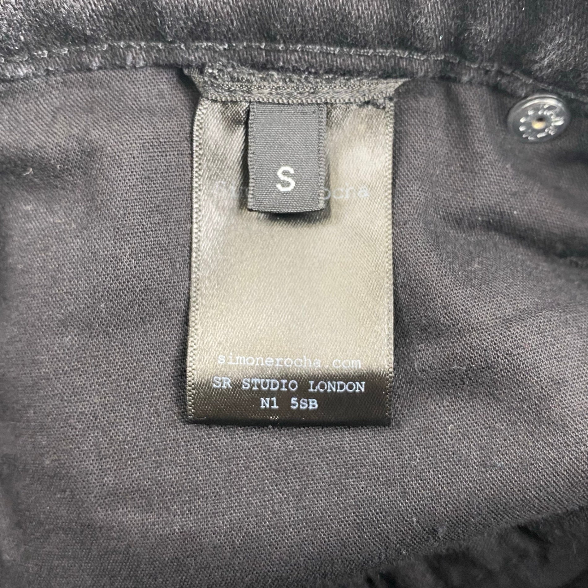 Simone Rocha シモーン ロシャ / Embellished Straight Workwear Denim ダブルニー デニム DOVER STREET取扱い 参考定価：110,000程度 SIZE：S