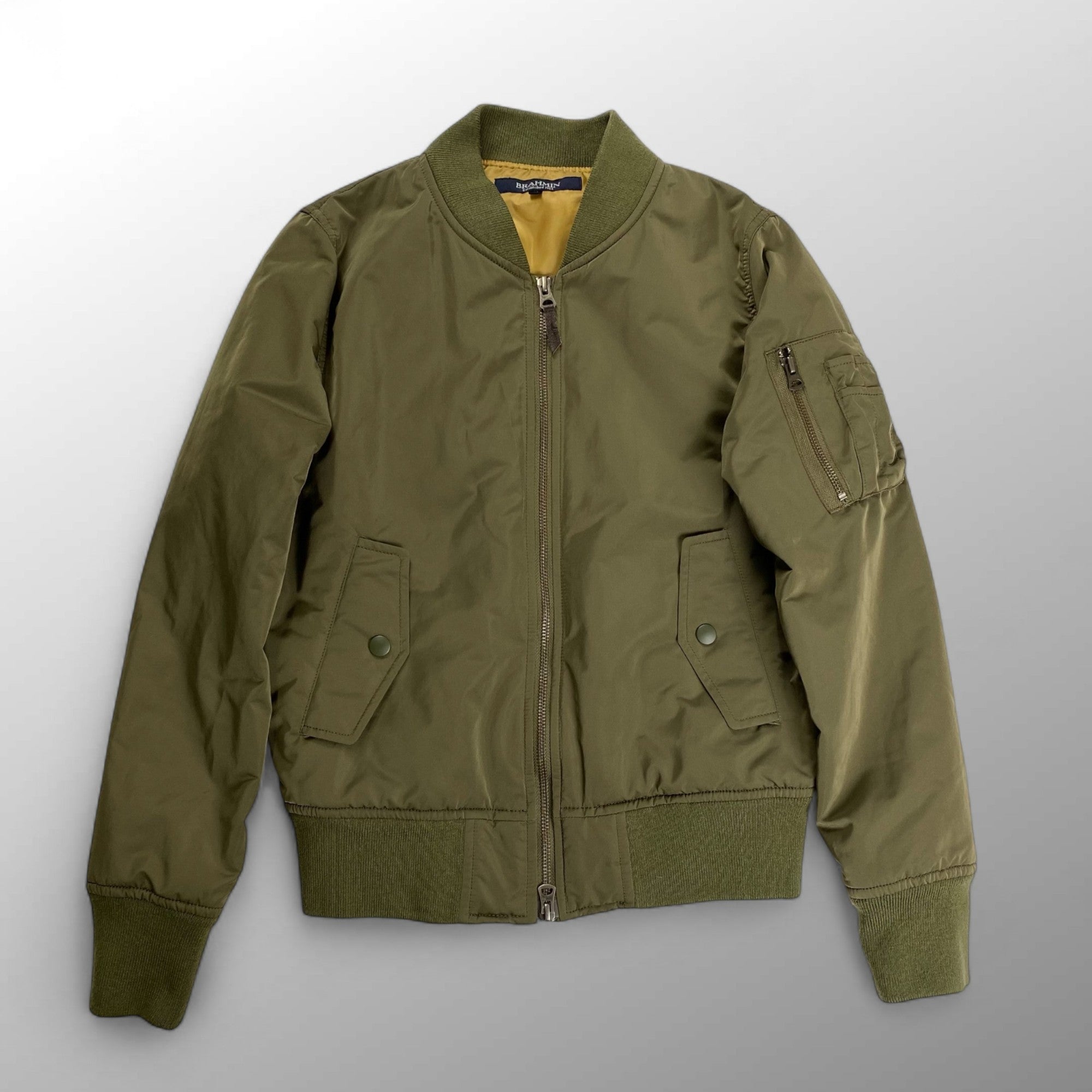 BRAHMIN ブラーミン / MA-1ジャケット 中綿 オリーブ SIZE：38