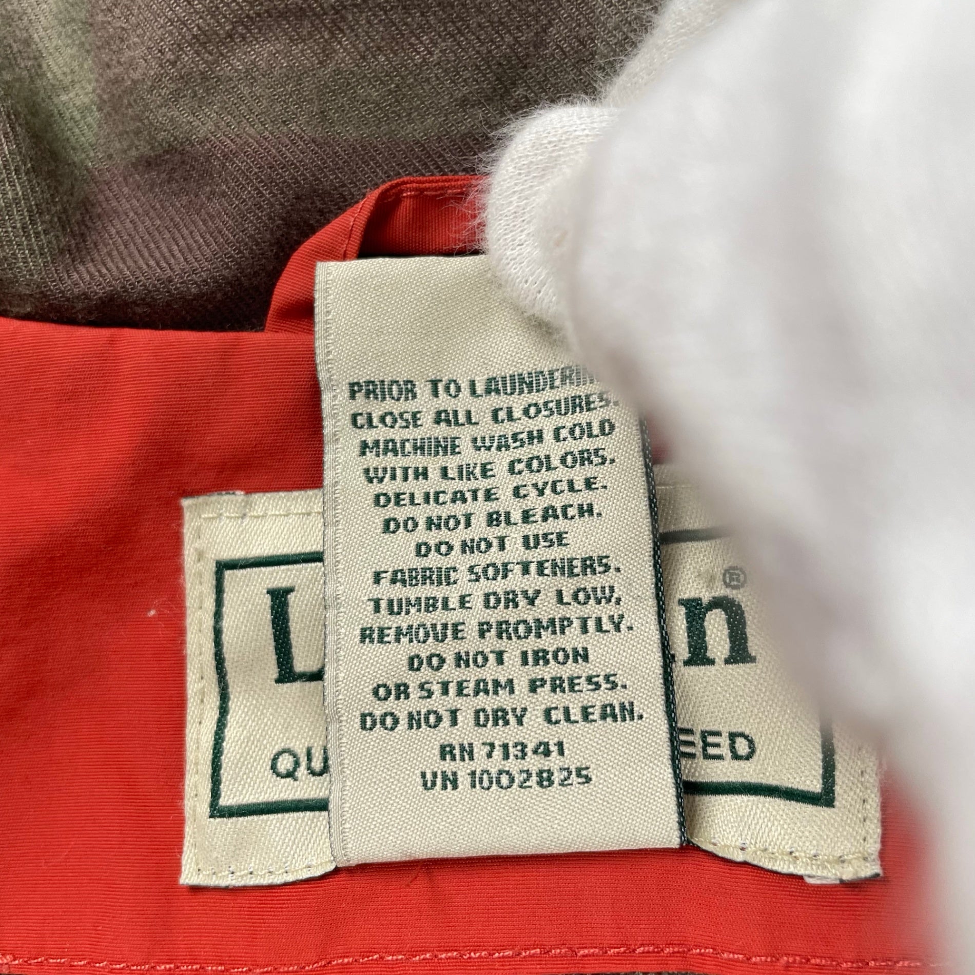 L.L. Bean エルエルビーン / ウォームアップジャケット チェック裏地 マットオレンジ SIZE:XXL