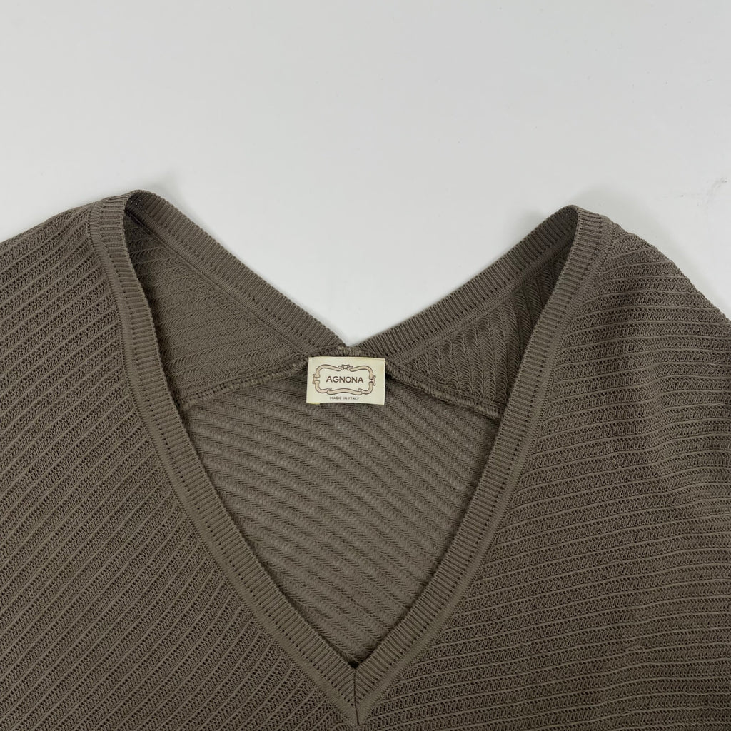 AGNONA / コットンニットベスト 参考定価：100,000程度 SIZE:40