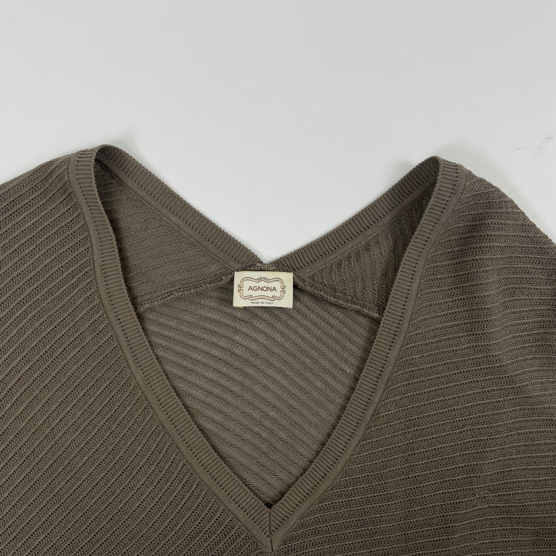 AGNONA / コットンニットベスト 参考定価：100,000程度 SIZE:40