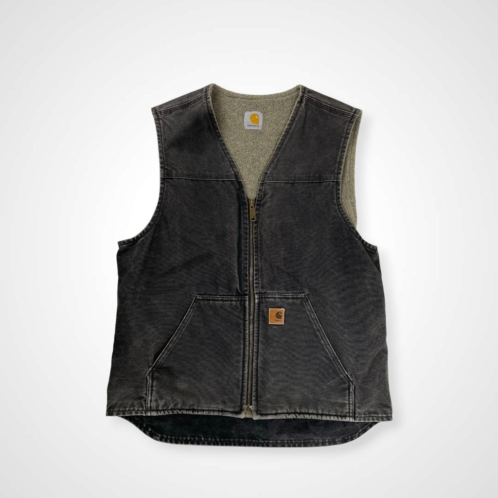 carhartt カーハート / フェード ダック地Vネックベスト ブラック SIZE:L程度