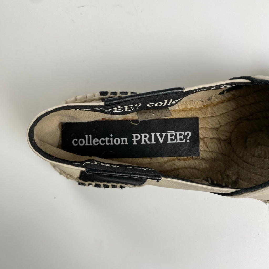 collection PRIVEE? コレクション プリヴェ / レザー ボーダー エスパドリーユ H.P FRANCE取扱い 参考定価：30,000程度 SIZE：35