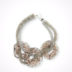 GIORGIO ARMANI / ビジューネックレス・イヤリングセット 参考定価：220,000程度
