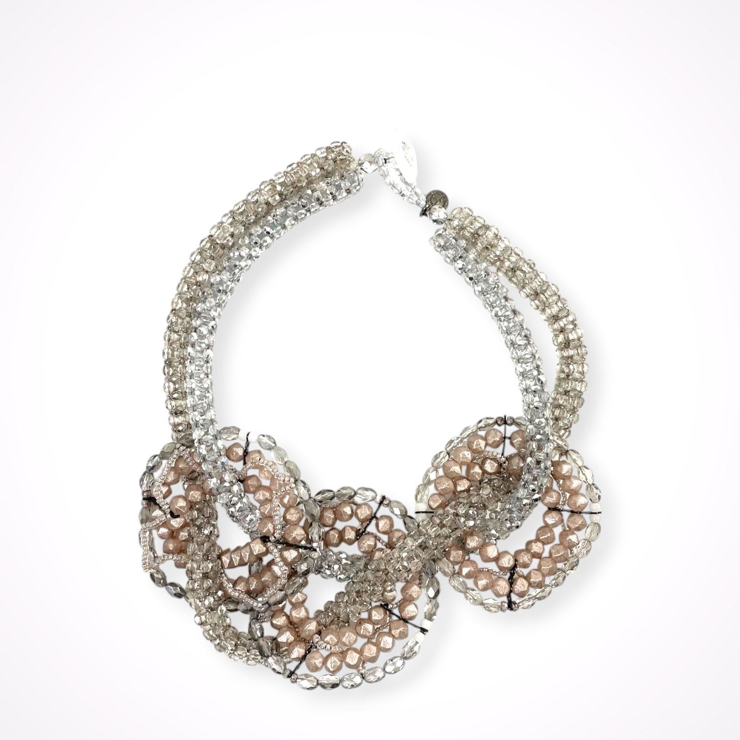 GIORGIO ARMANI / ビジューネックレス・イヤリングセット 参考定価：220,000程度