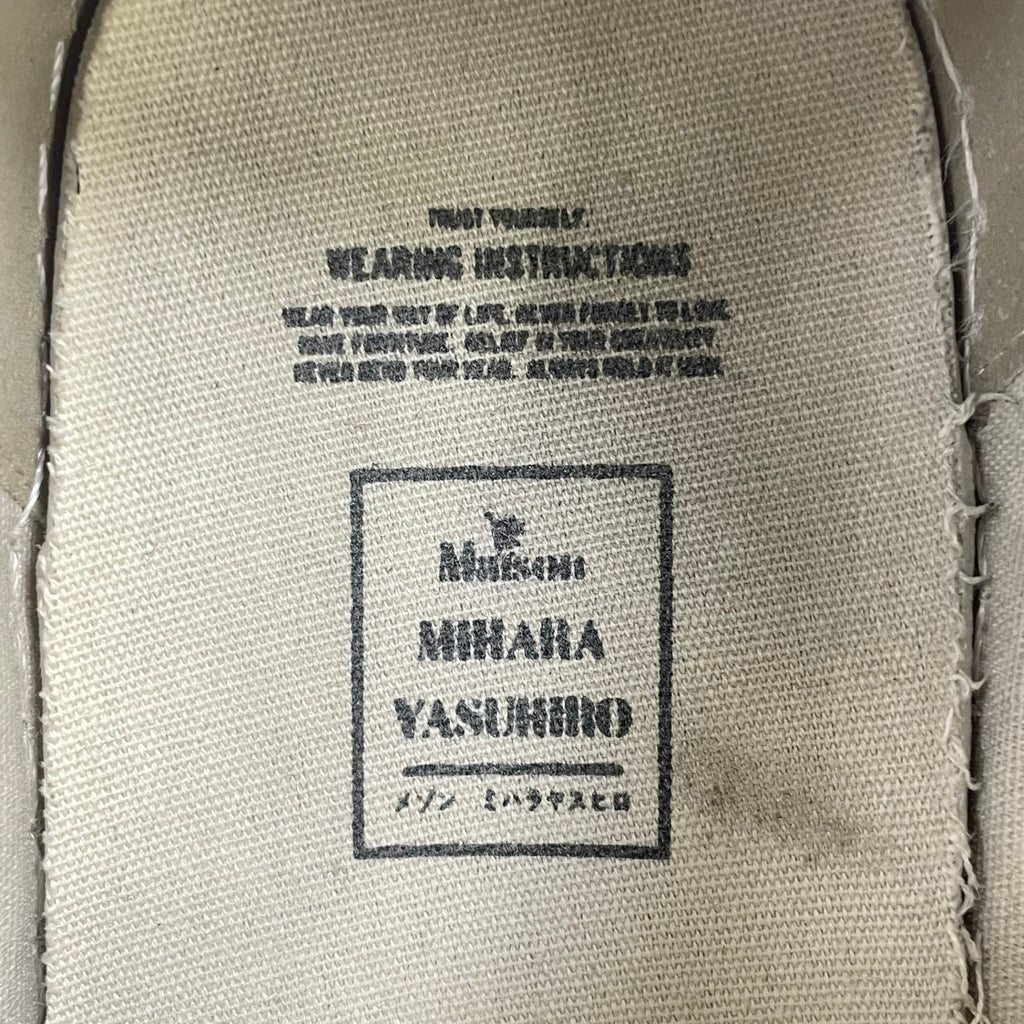 Maison MIHARA YASUHIRO / HANK VL OG Sole Canvas Low-top Sneaker 参考定価：32,000+tax SIZE:43
