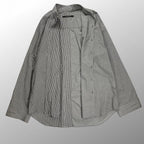 DRESSEDUNDRESSED ドレスドアンドレスド / PINSTRIPE COLOR BLOCK SHIRT 切替ビッグシャツ SIZE:2