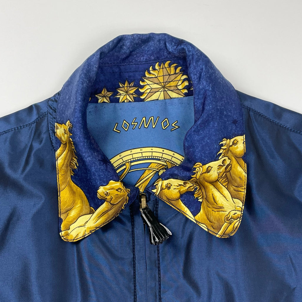 HERMES エルメス / VINTAGE ”COSMOS” シルクリバーシブルジャケット SIZE：40