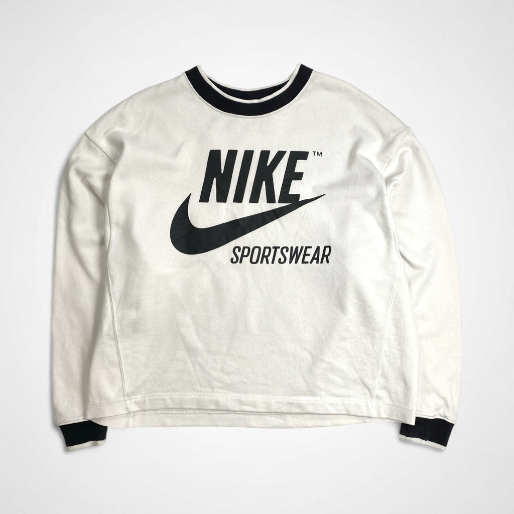 EURO NIKE ユーロ ナイキ / クロップドスウェット 短丈 ロゴ SIZE:L程度